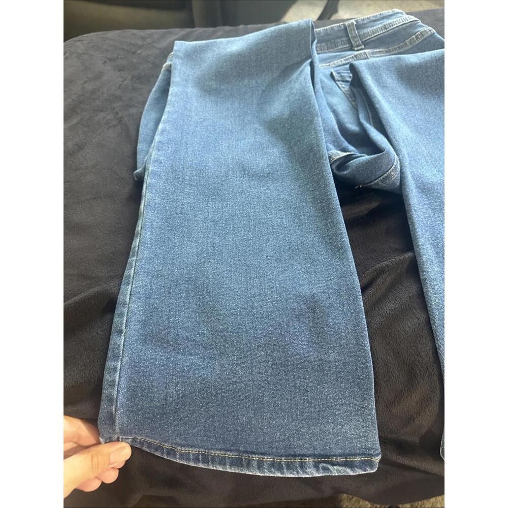 Women’s Size 12‎ Denim Blue Jeans Mid Rise Boot Cut By True Craft - Picture 13 of 13